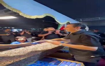 ویدیو: میزبانی فرید دهقانی از عزاداران آقای شهید در موکب چادرملو 