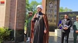 ویدیو: غبار روبی و عطر افشانی مزار مطهر شهدای گمنام در شرکت فولاد خوزستان توسط کارکنان یگان حفاظت ذوالفقار