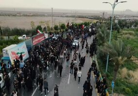 ویدیو: در آئین عزاداری متمرکز کارکنان منطقه معدنی و‌ صنعتی گل‌گهر در گهرپارک سیرجان