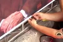 ویدیو: برپایی موکب پذیرایی شرکت چادرملو برای زائران مراسم تشییع رهبر شهید انقلاب