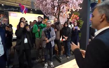 ویدیو: حضور امیر توکلی رودی عضو کمیسیون صنایع و معادن مجلس شورای اسلامی در غرفه ایمیدرو