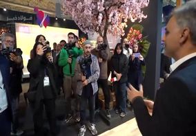 ویدیو: حضور امیر توکلی رودی عضو کمیسیون صنایع و معادن مجلس شورای اسلامی در غرفه ایمیدرو