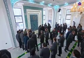افتتاح مسجد النبی کارخانه میلگرد بردسیر شرکت جهان فولاد 

