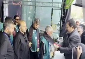 ویدیو: میدان ولی‌عصر(عج) تهران؛ موکب