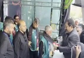 ویدیو: میدان ولی‌عصر(عج) تهران؛ موکب
