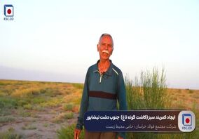 ویدیو: همه با هم برای دشت نیشابور /ایجاد ۷۰ هکتار خط سبز تاغ‌زار در جنوب غربی دشت نیشابور به همت همشهریان