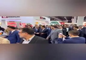 ویدیو: حضور سرکنسول ایران و استاندار اربیل در غرفه چادرملو