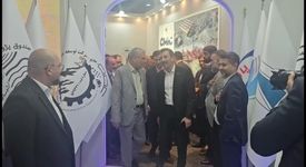 بازدید رئیس هیأت عامل ایمیدرو از غرفه چادرملو در نمایشگاه فولاد کیش