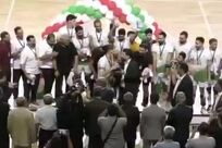 اهدا جام قهرمانی مسابقات سوپر لیگ والیبال استان فارس به تیم شایسته والیبال فولاد غدیر نی ریز توسط مدیرعامل محترم جناب آقای دکتر احمدی

