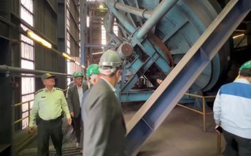 بازدید مدیر عامل فولاد سنگان و فرمانداران شهرستان‌های استان خراسان رضوی از کارخانجات کنسانتره و گندله سازی فولاد سنگان